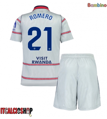 Atletico Madrid Cristian Romero #21 Terza Maglia Bambino 2026-27 Manica Corta (+ Pantaloni corti)